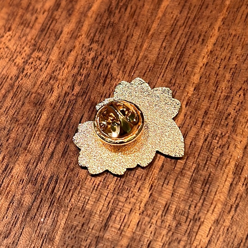 3/$15 Cherry Blossom Floral Enameled Pin Brooch - Picture 6 of 6